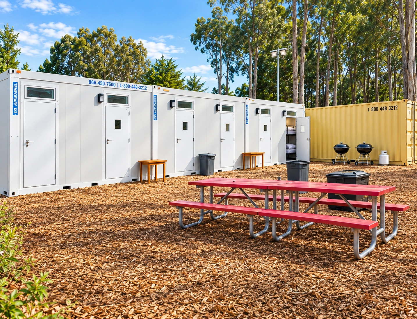 20ft Accommodation (Contractor) 20ft portable accommodation unit base camp