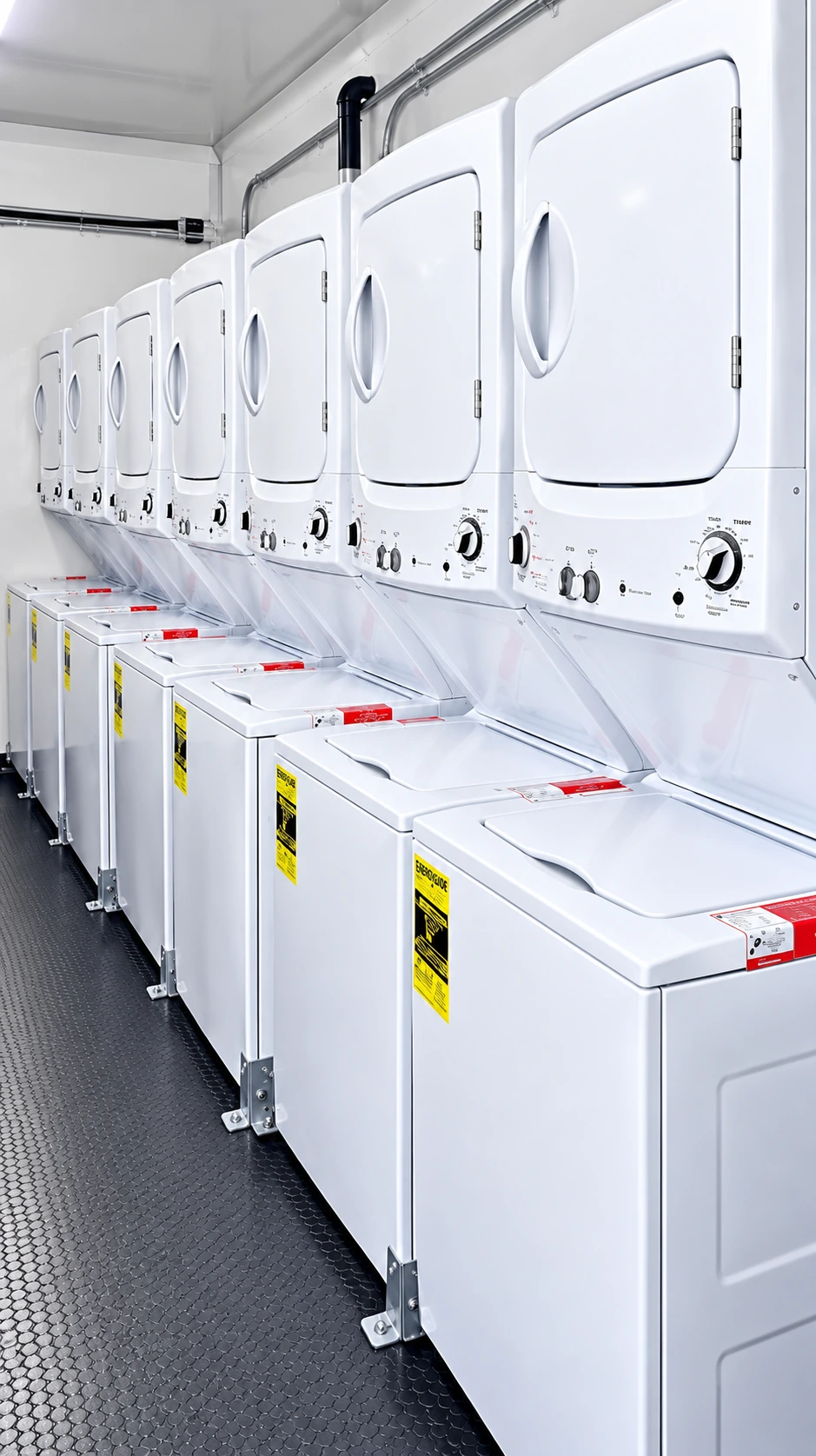 24ft Laundry Trailer 24ft mobile laundry trailer washer dryer interior