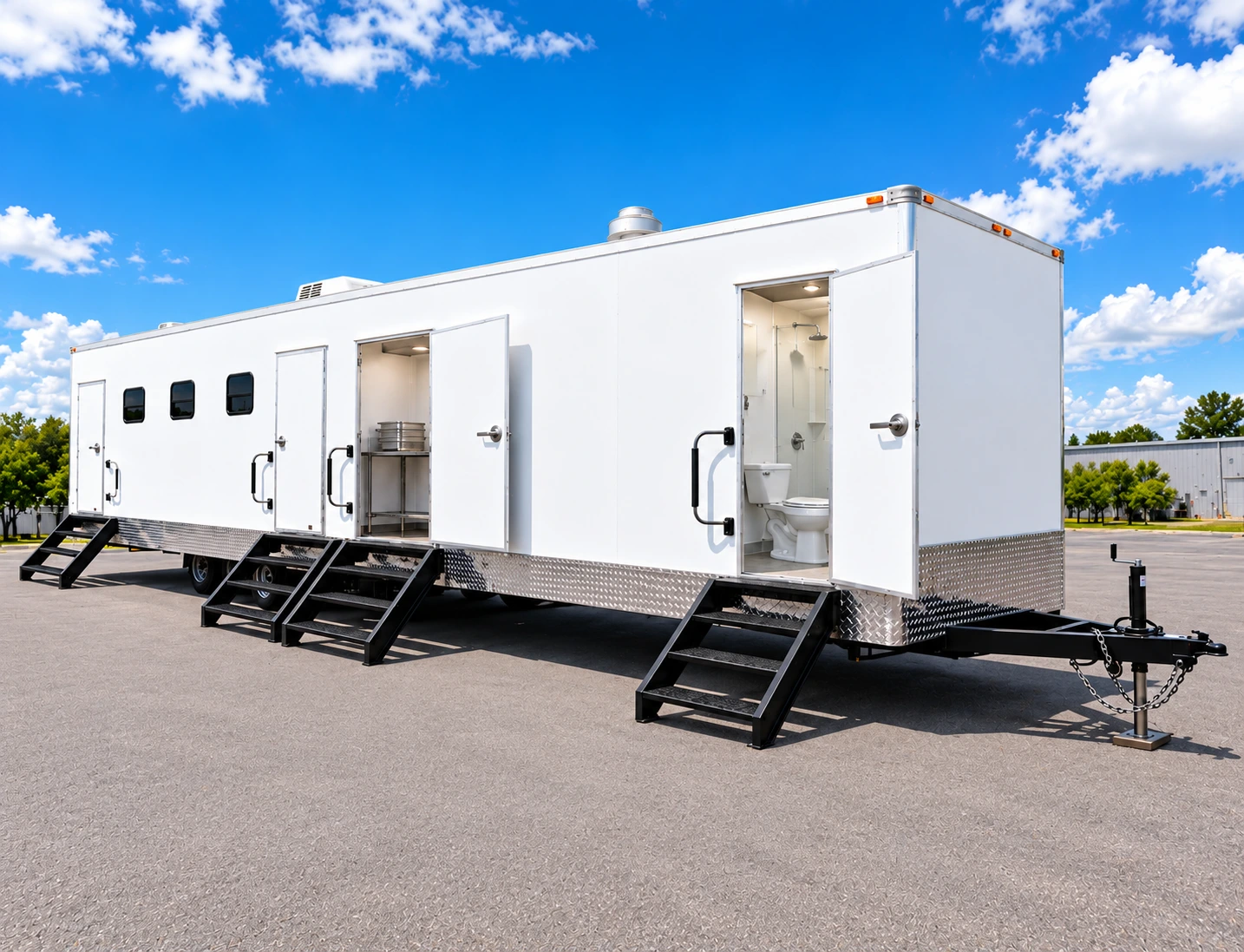 38ft All Electric Kitchen - mobile kitchen trailer for rent