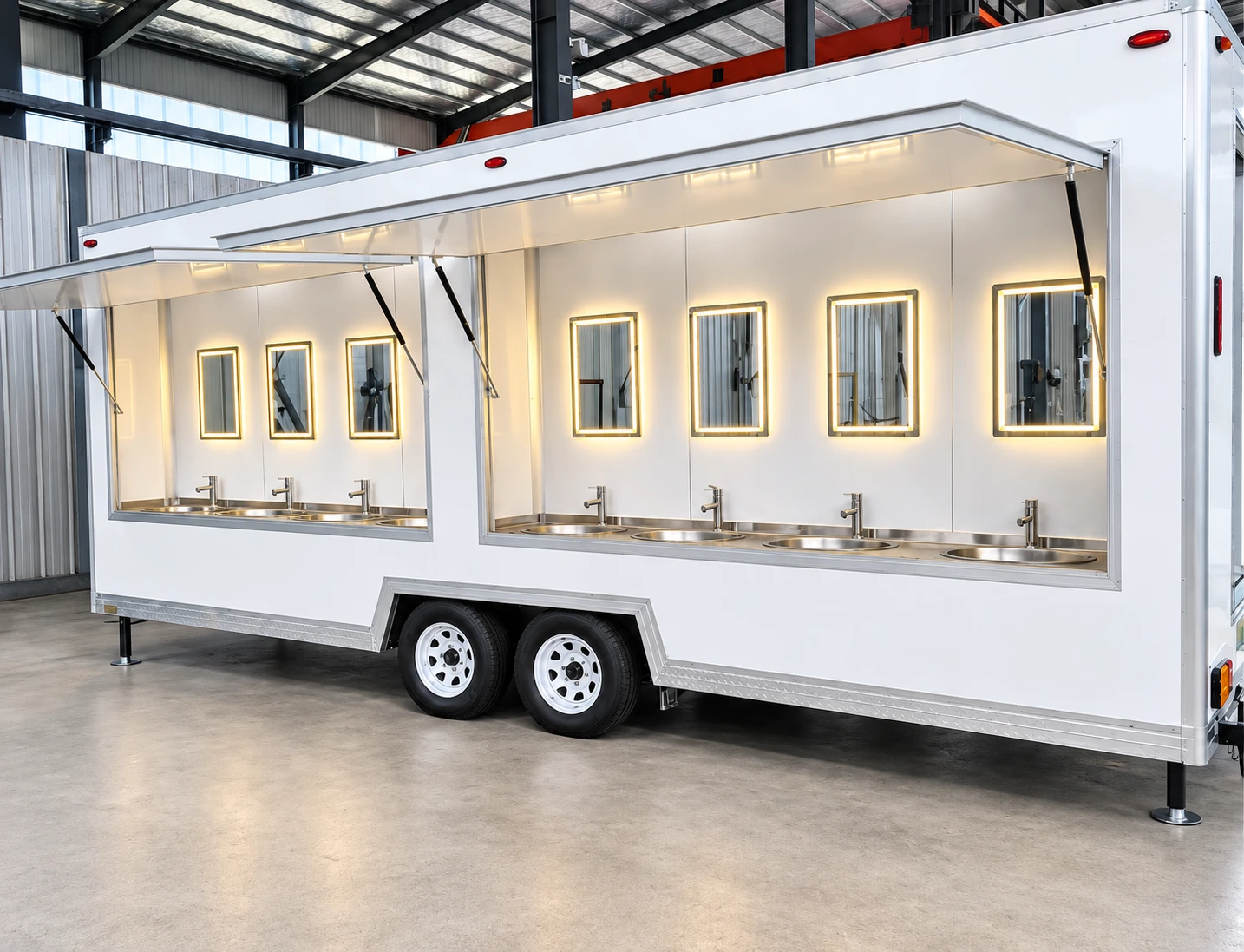 Handwashing Sink Trailer hand washing sink trailer six station