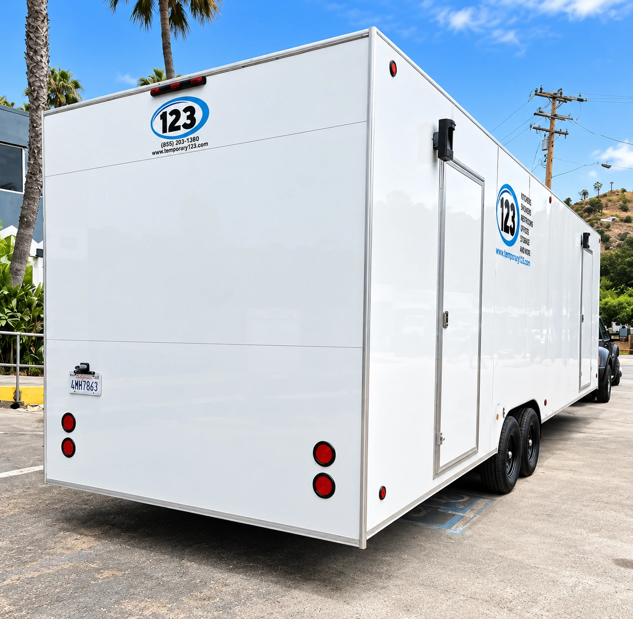 30ft Conveyor Dishwashing Trailer mobile conveyor trailer rental