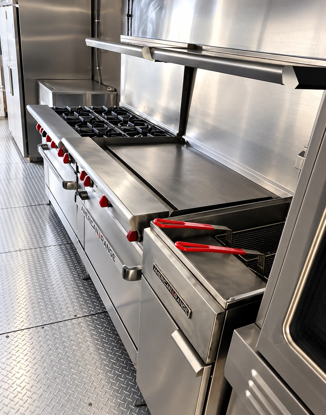 38ft Mobile Kitchen mobile kitchen trailer range griddle fryer