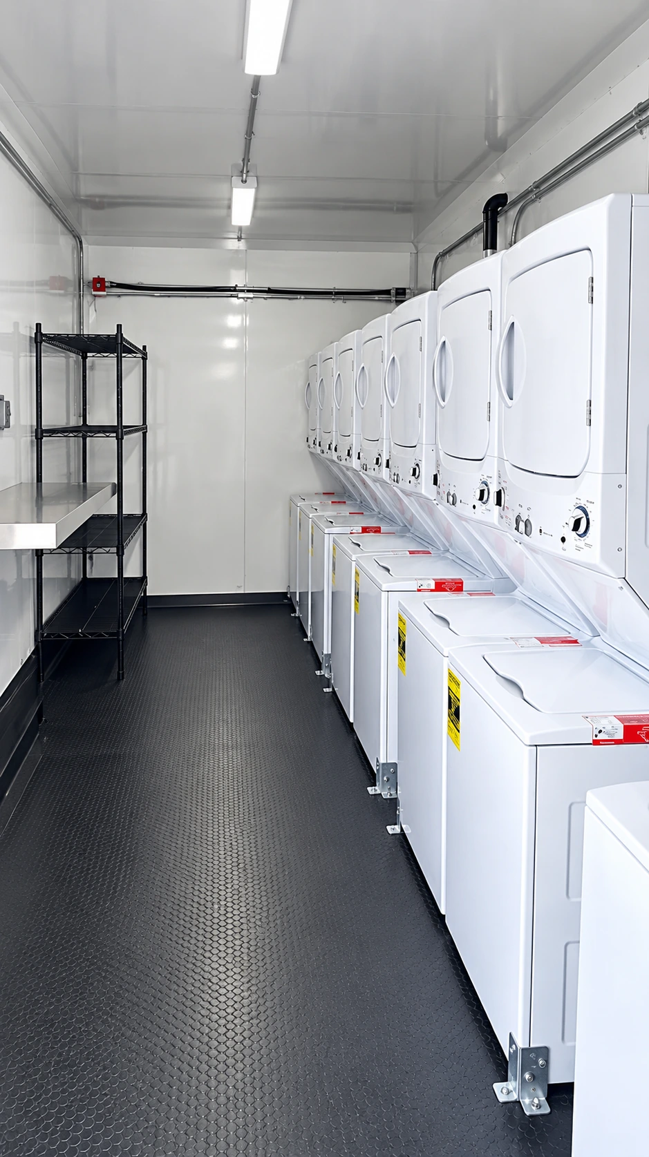 Mobile laundry trailer rental from KRE Rental USA