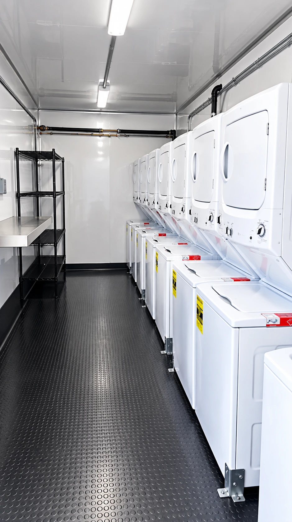 26ft-27ft Laundry Trailer (8 Washer/Dryer) - laundry trailer for rent