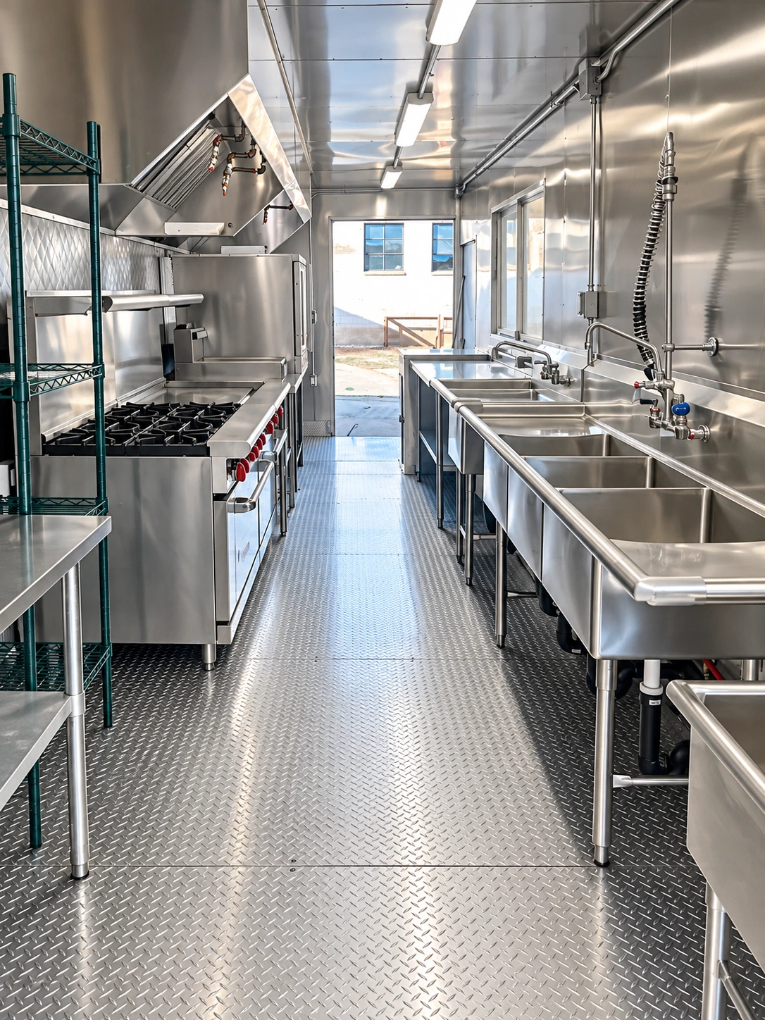 28ft Mobile Kitchen portable commercial kitchen interior layout