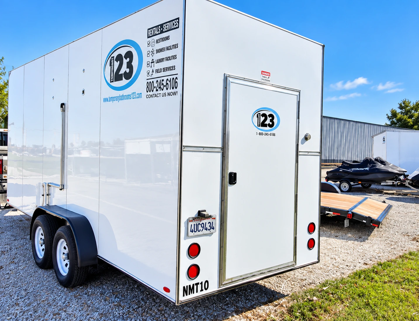 20ft Refrigerated Trailer portable refrigeration trailer exterior