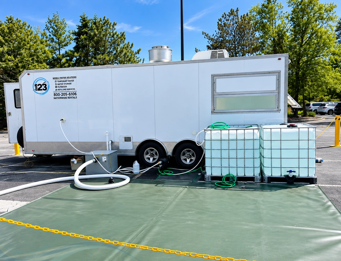 Water Tank portable water tanks with pump and hoses