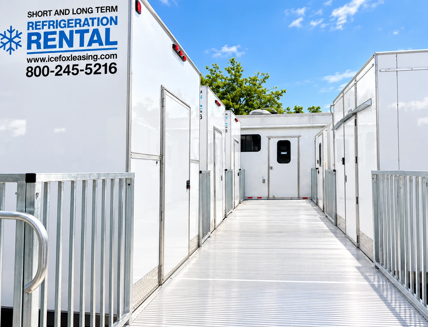 Refrigeration trailer rental from KRE Rental USA