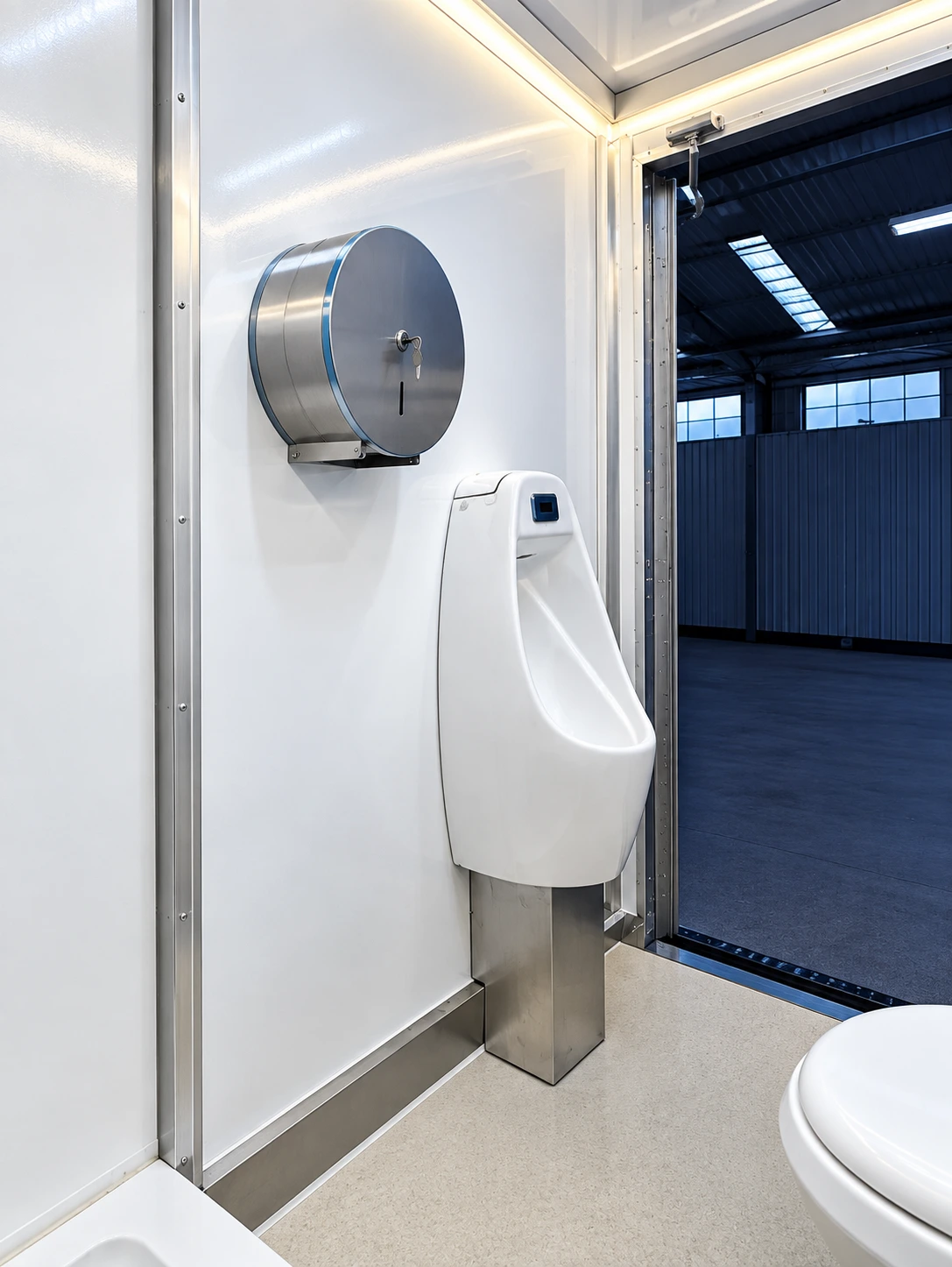 Restroom Trailer temporary restroom trailer urinal and sink